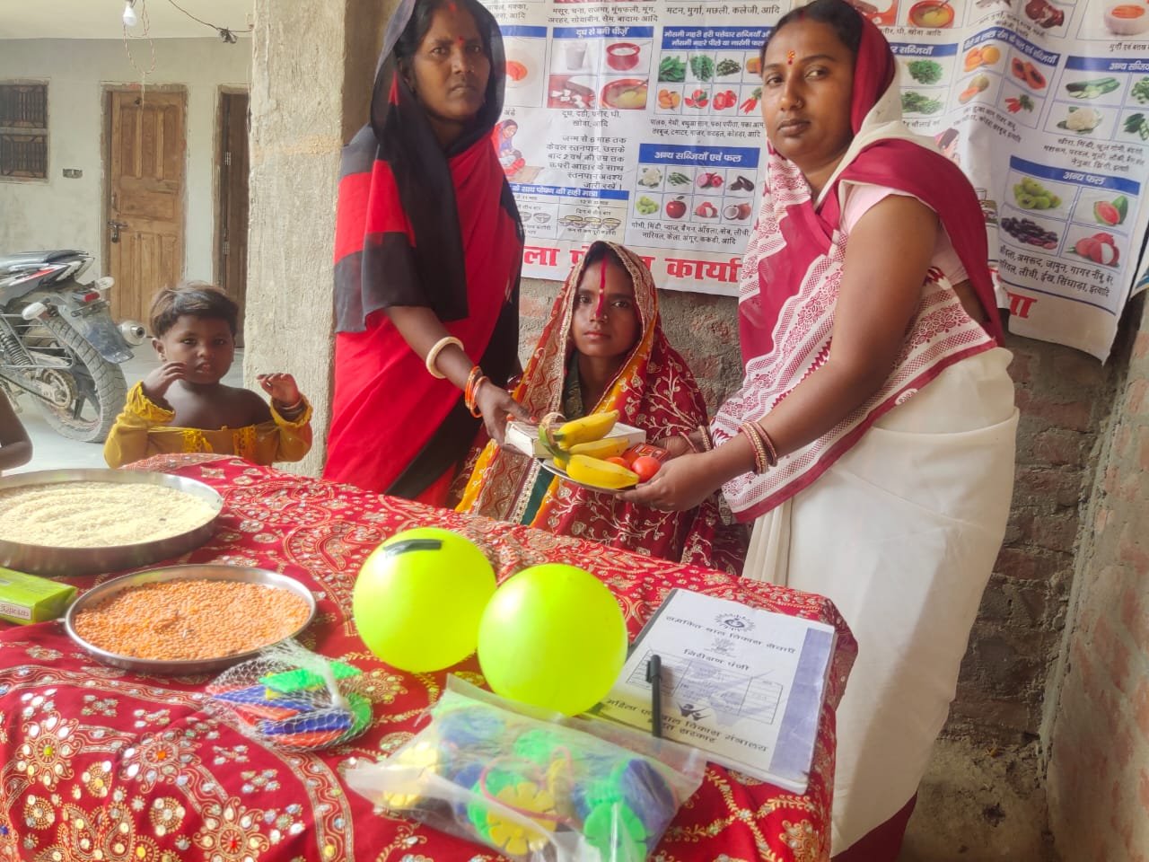 आंगनबाड़ी केंद्रों पर मनाया गया गोदभराई उत्सव, उचित...